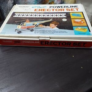 Vintage Remote Control Erector Set RC VTG Gilbert Powerline  Antique